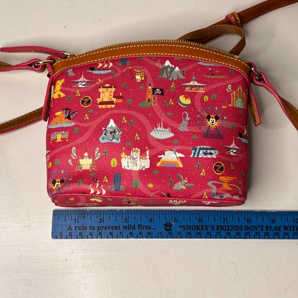 Dooney & Bourke Disney Park Life Attraction Graphic Pink Crossbody Bag - Picture 10 of 10